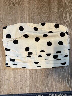 NEW Loft Polka Dot Top Sz 8 Strapless